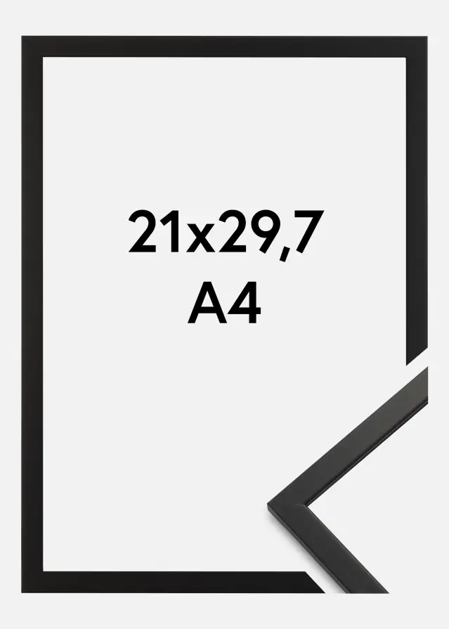 Cornice Edsbyn Vetro acrilico Nero 21x29,7 cm (A4)