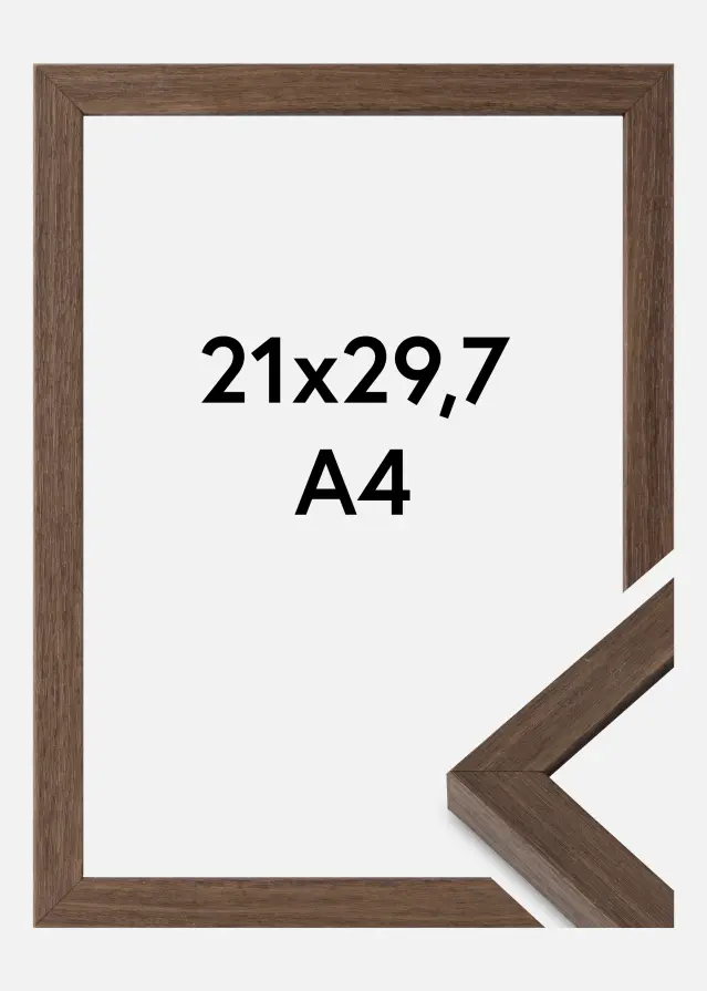 Cornice Hermes Vetro Acrilico Noce 21x29,7 cm (A4)