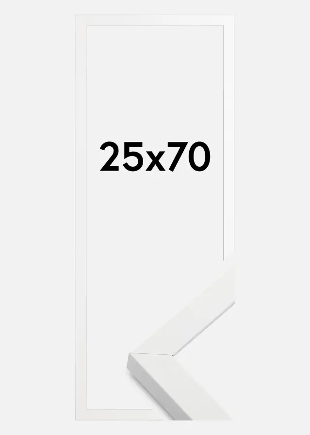 Cornice Amanda Scatola Bianco 25x70 cm