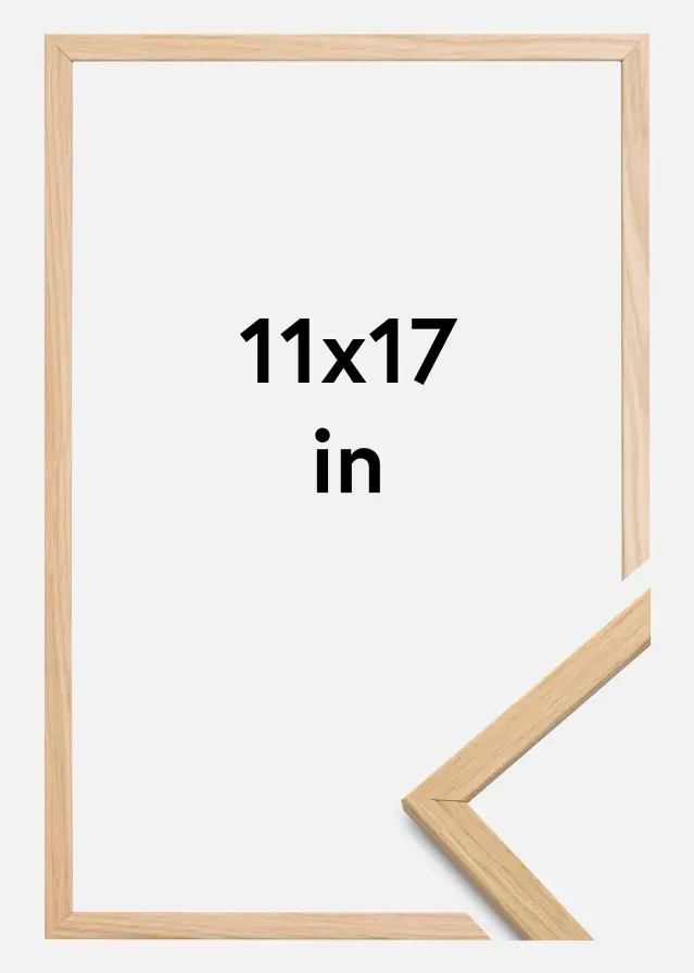 Cornice Edsbyn Vetro acrilico Rovere 11x17 inches (27,94x43,18 cm)