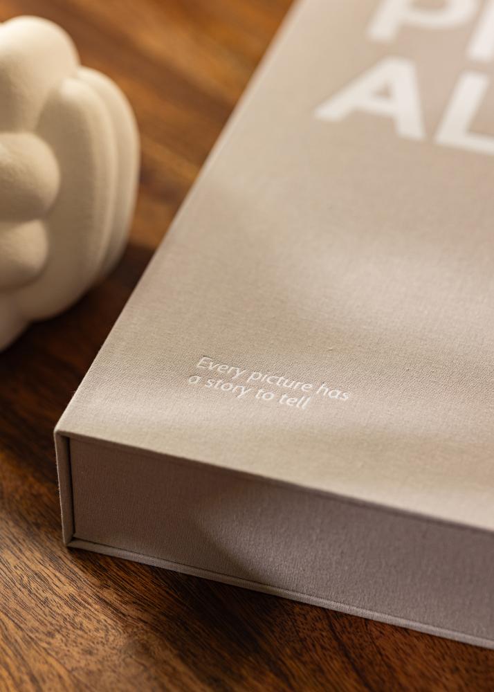 KAILA PHOTO ALBUM Grey - Coffee Table Photo Album (60 Pagine nere / 30 fogli)
