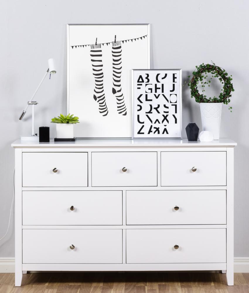 Cornice Decoline Argento 30x91 cm