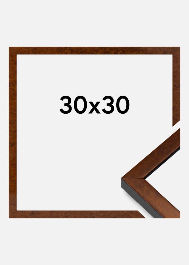 Cornice Ares Vetro Acrilico Burr Walnut 30x30 cm