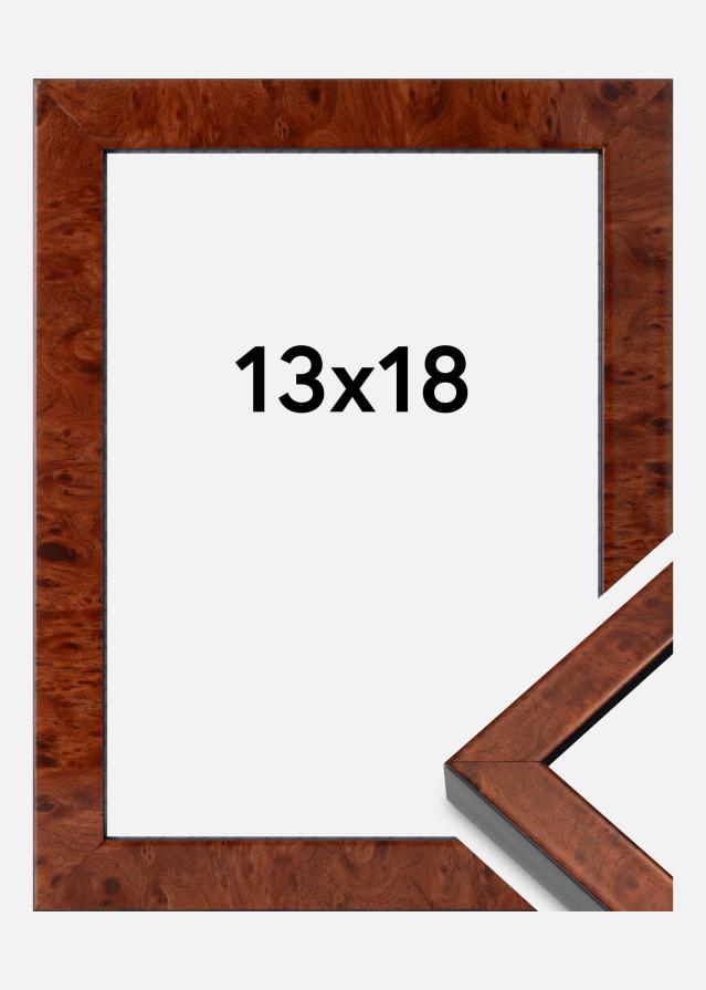 Cornice Hermes Vetro Acrilico Burr Walnut 13x18 cm