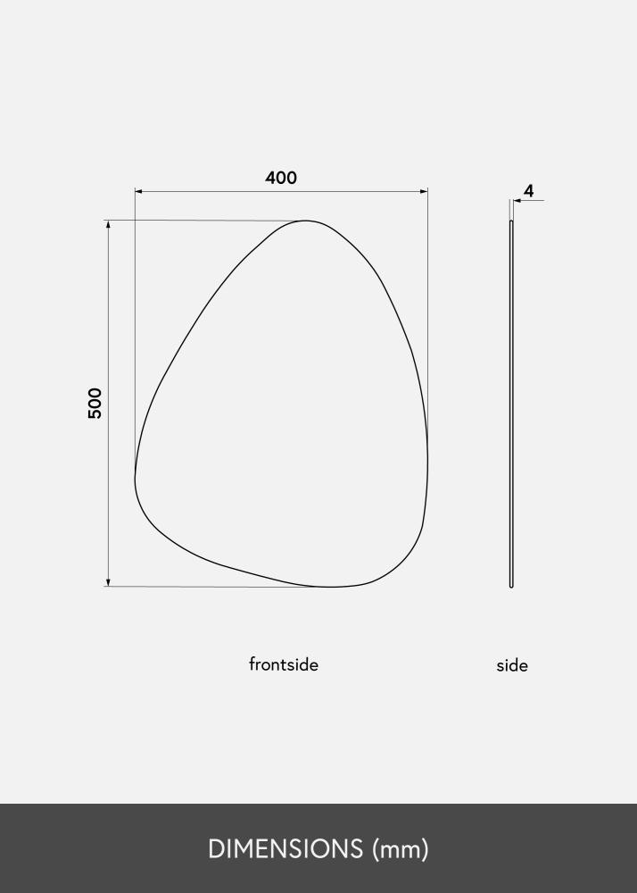 KAILA Specchio Shape I Dark Bronze 40x50 cm