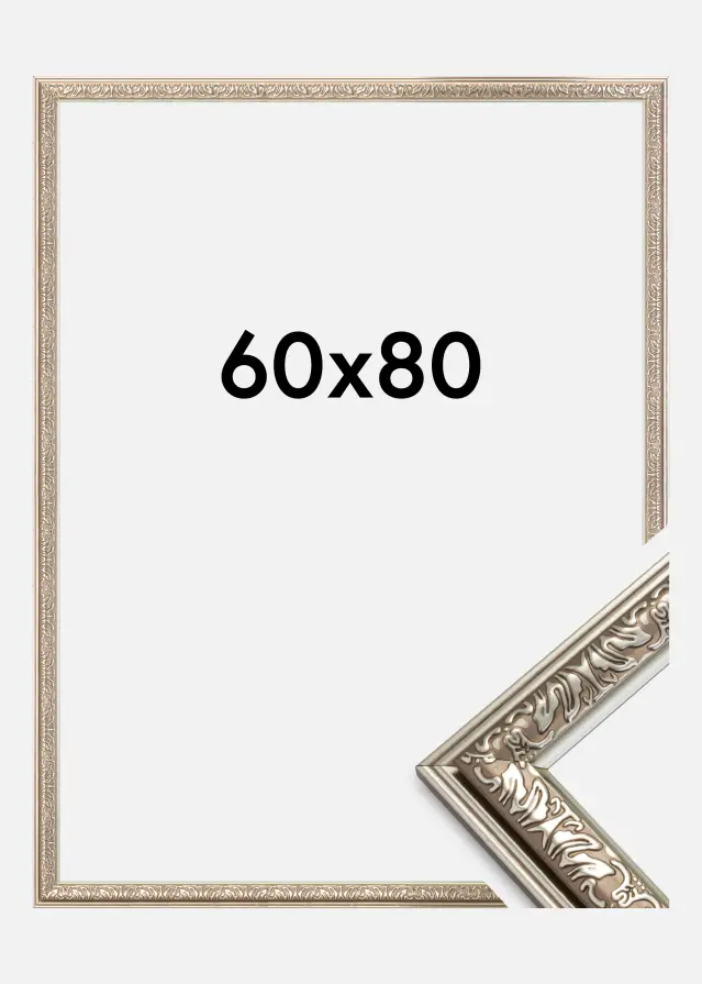 Cornice Nostalgia Argento 60x80 cm