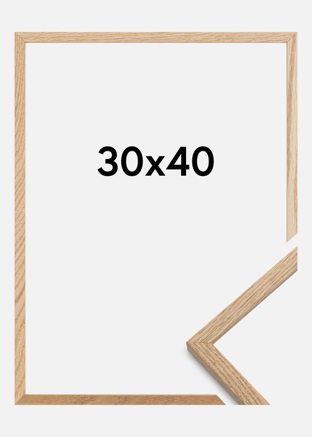 Cornice Oslo Vetro acrilico Rovere 30x40 cm
