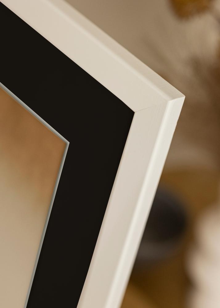 Cornice Trendline Bianco 35x45 cm - Passe-partout Nero 24x34 cm