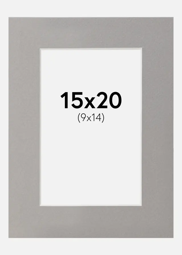 Passe-partout Grigio 15x20 cm (9x14)