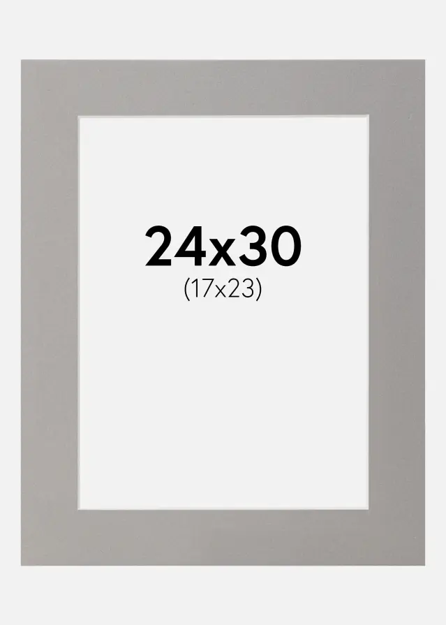 Passe-partout Grigio 24x30 cm (17x23)