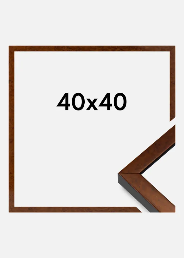 Cornice Ares Vetro Acrilico Burr Walnut 40x40 cm