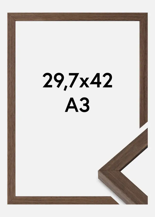 Cornice Hermes Vetro Acrilico Noce 29,7x42 cm (A3)