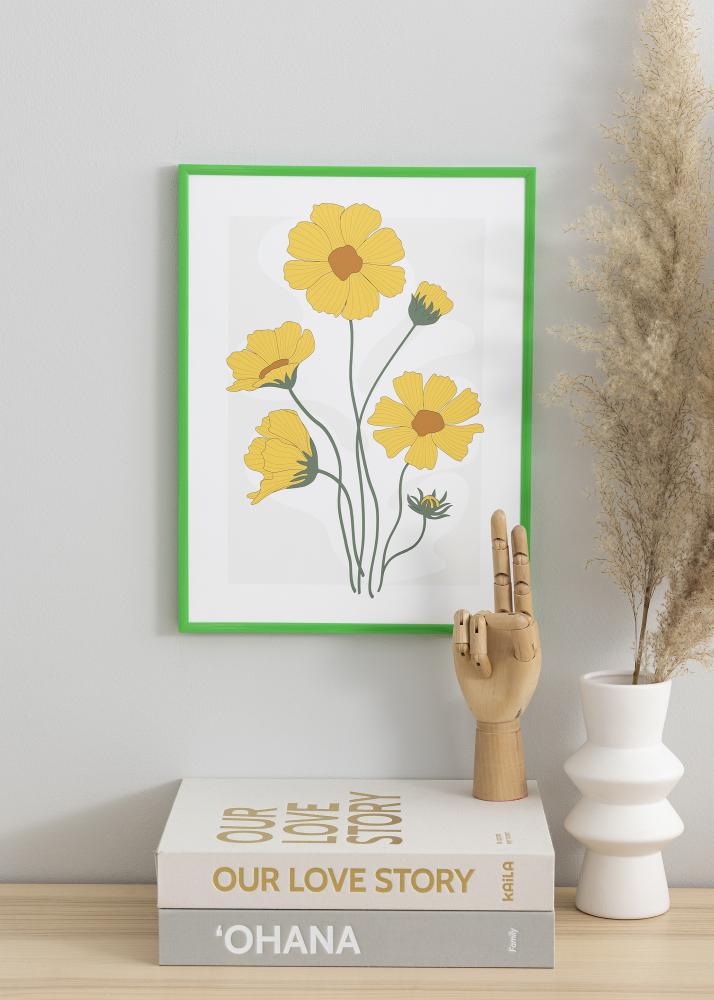 Cornice New Lifestyle Grass Green 70x100 cm - Passe-partout Nero 61x91,5 cm