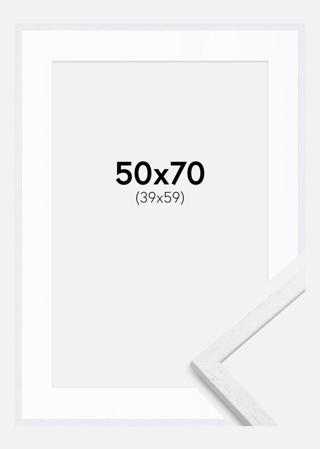 Cornice Edsbyn Warm White 50x70 cm - Passe-partout Bianco 40x60 cm