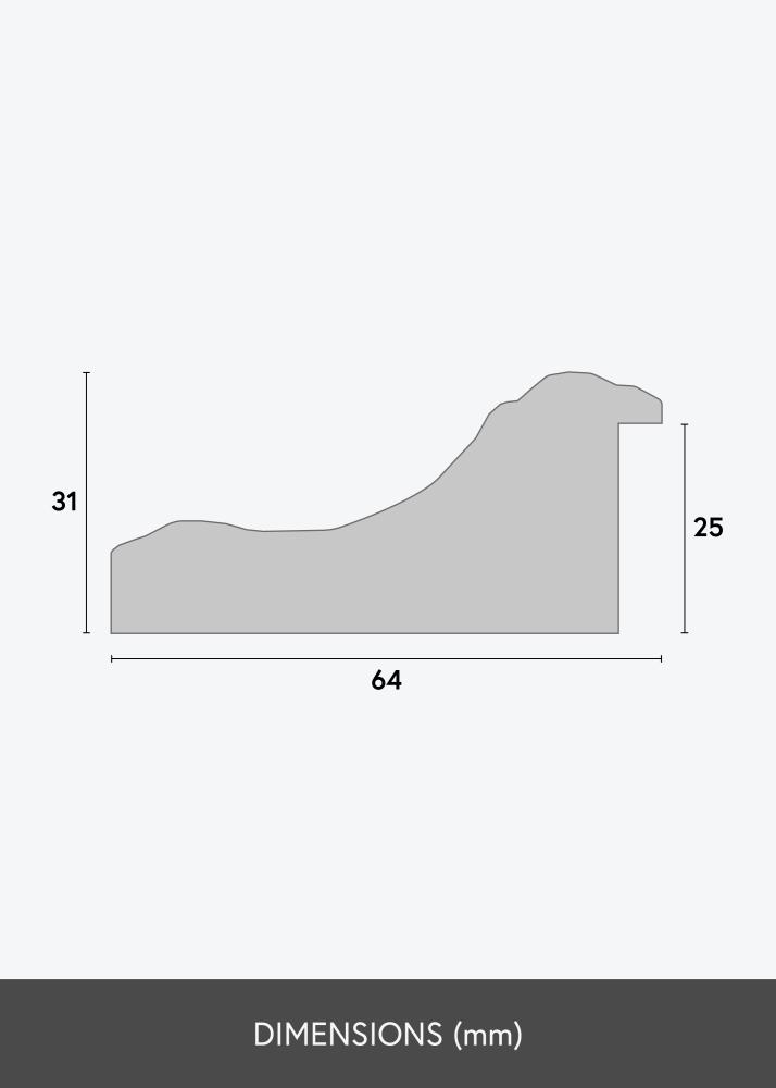 Cornice Hampshire Oro - Dimensioni personalizzabili
