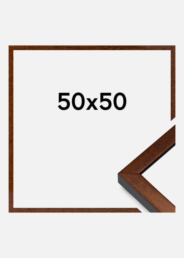 Cornice Ares Vetro Acrilico Burr Walnut 50x50 cm