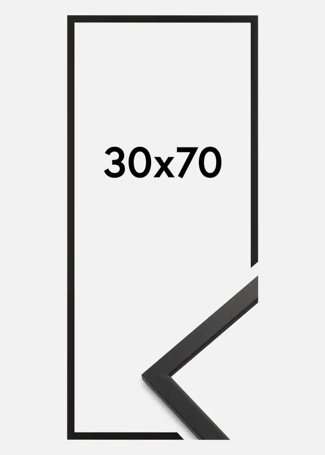 Cornice Edsbyn Nero 30x70 cm