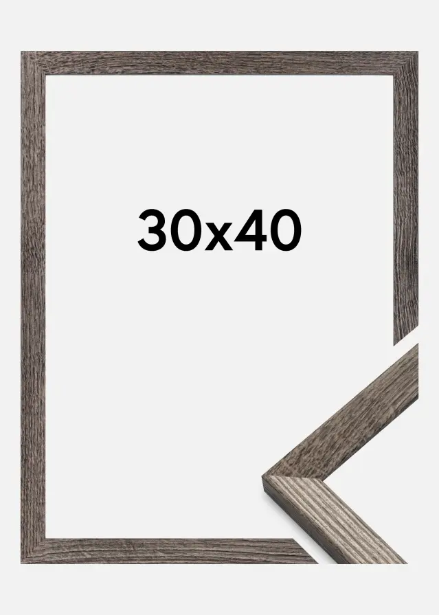 Cornice Fiorito Vetro acrilico Noce 30x40 cm