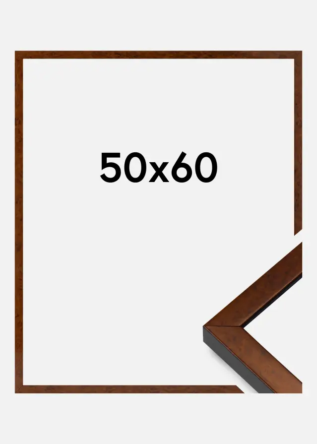 Cornice Ares Vetro Acrilico Burr Walnut 50x60 cm