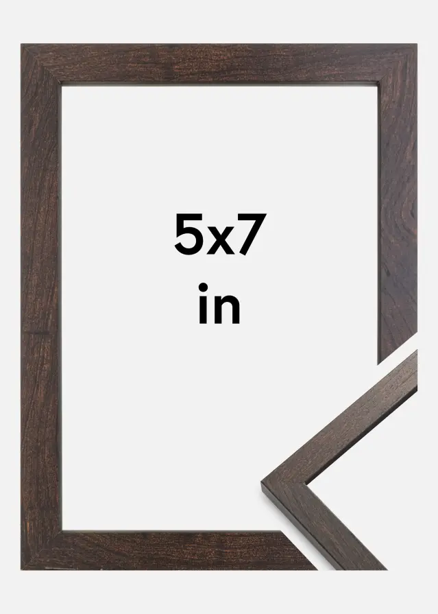 Cornice Trendy Vetro Acrilico Noce 5x7 inches (12,7x17,8 cm)