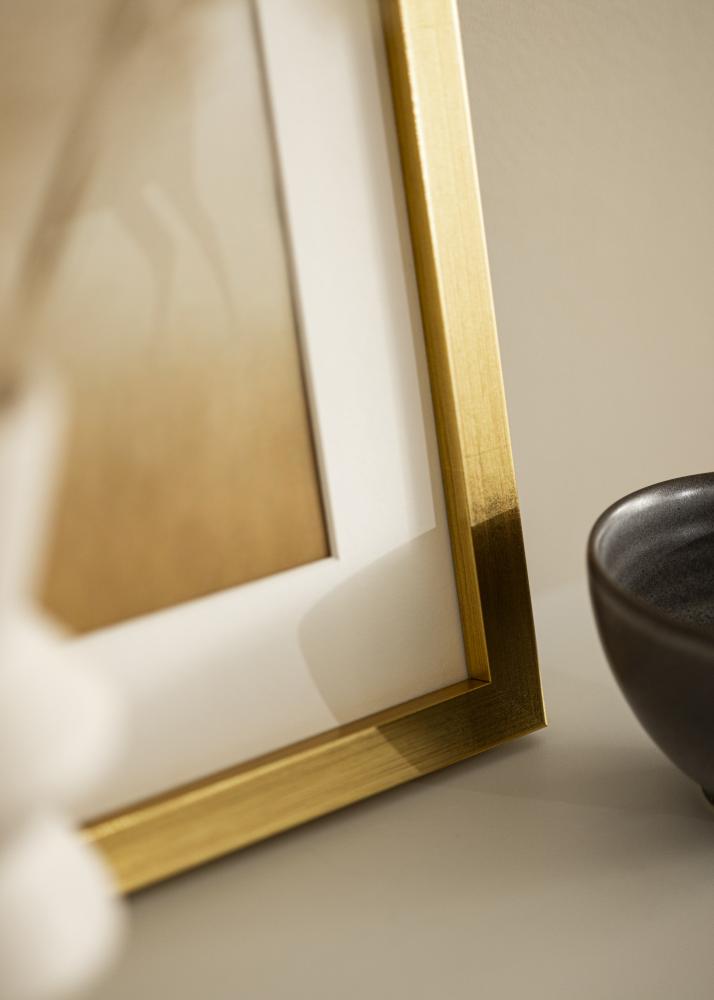 Blocky Oro 85x115 cm - Passe-partout Bianco 70x100 cm