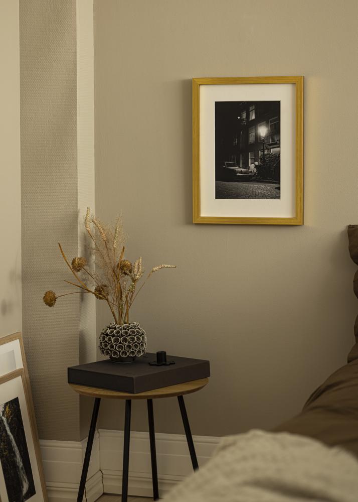 Blocky Oro 85x115 cm - Passe-partout Bianco 70x100 cm