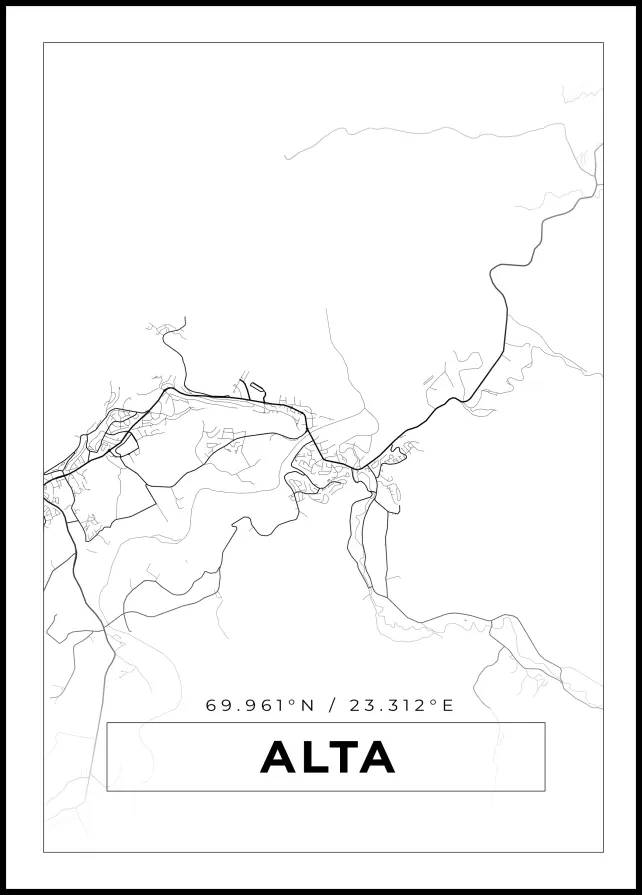 Mappa - Alta - Poster bianco