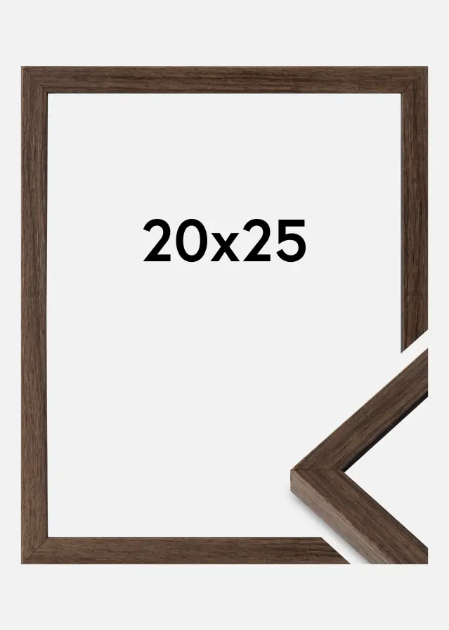 Cornice Ares Vetro Acrilico Noce 20x25 cm