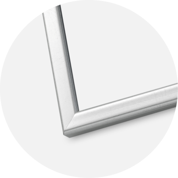 Cornice Slim Opaco Vetro antiriflesso Argento 30x40 cm