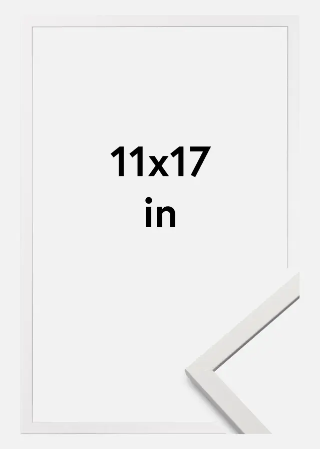 Cornice Edsbyn Vetro acrilico Bianco 11x17 inches (27,94x43,18 cm)