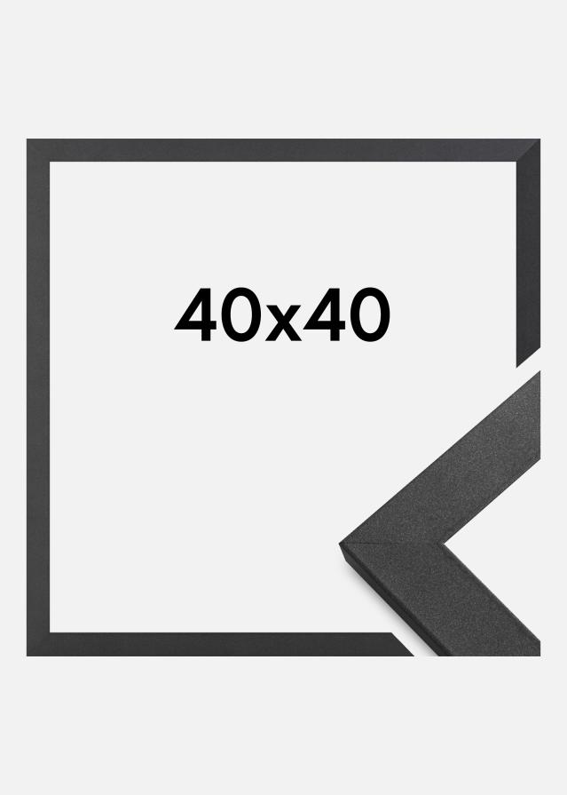 Cornice Graphite Wood Vetro acrilico 40x40 cm