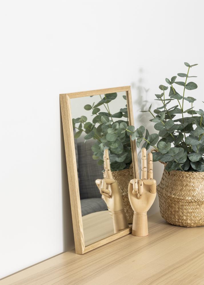 Specchio in rovere 32x42 cm