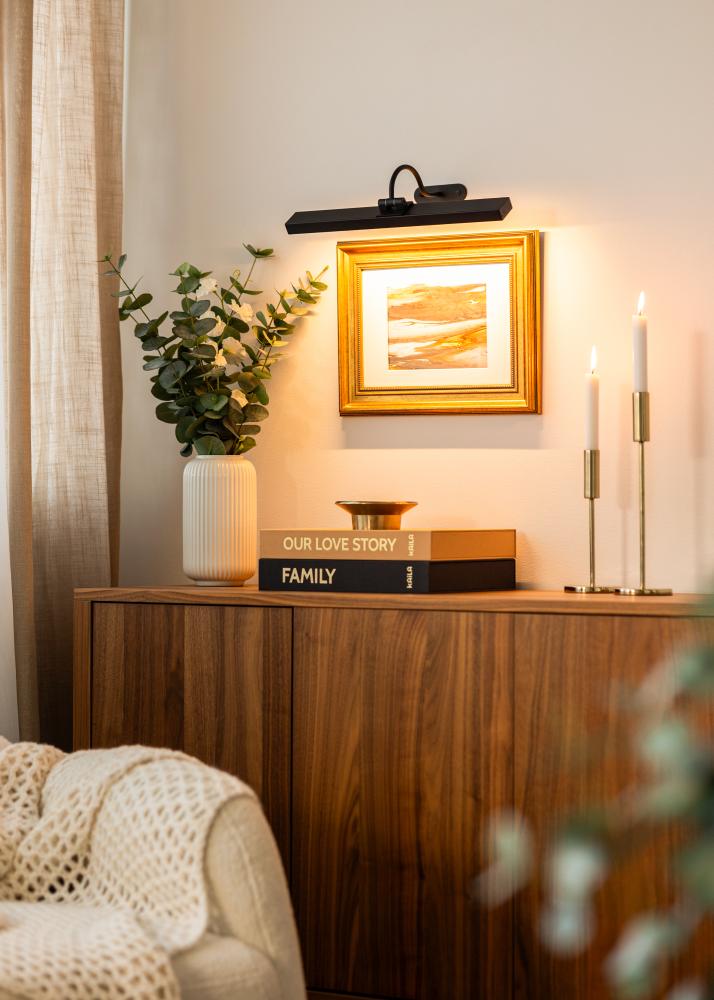 KAILA Flare Illuminazione per quadri a batteria 40 cm - Nero