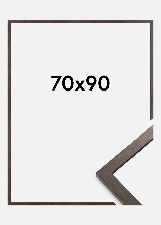 Cornice Trendy Vetro Acrilico Noce 70x90 cm