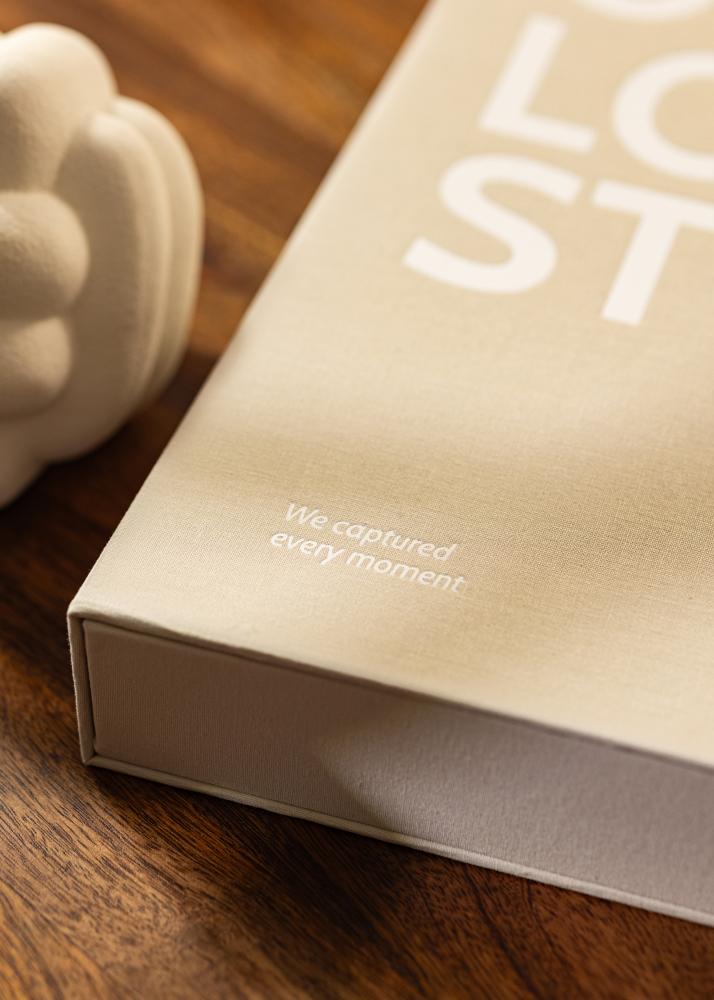 KAILA OUR LOVE Story Grey - Coffee Table Photo Album (60 Pagine nere)