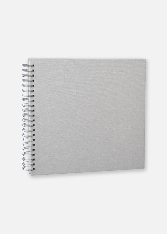 Base Line Canvas Wire-O Beige 30x30 cm (50 Pagine bianche / 25 fogli)