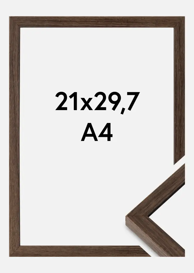 Cornice Ares Vetro Acrilico Noce 21x29,7 cm (A4)