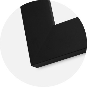 Härjedalen Nero 85x115 cm - Passe-partout Bianco 70x100 cm