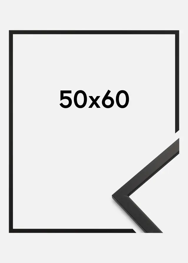 Cornice Edsbyn Vetro acrilico Nero 50x60 cm