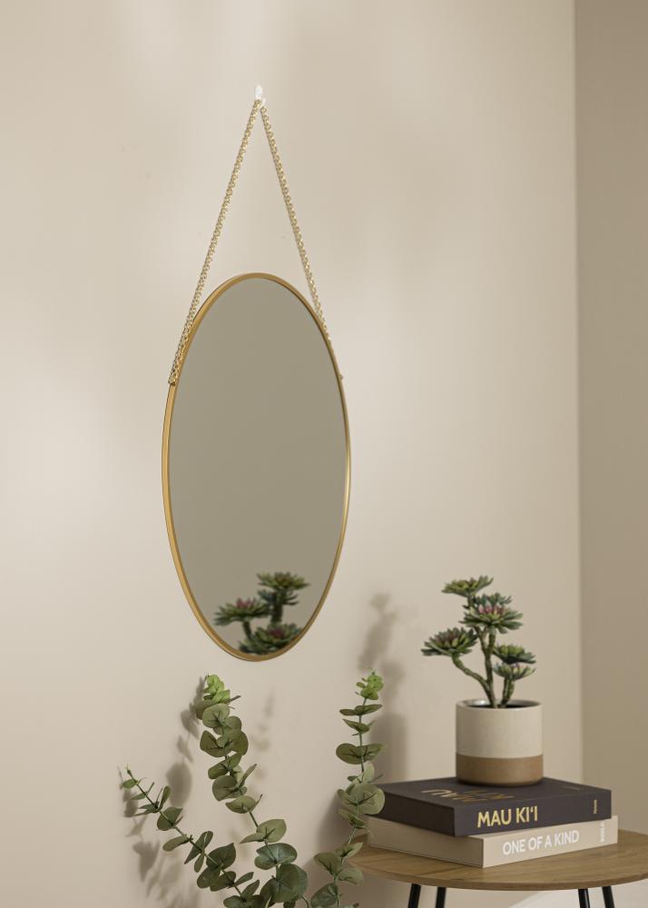 Rund Specchio Modern Oro 60 cm Ø