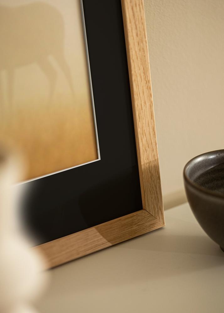 Cornice Trendline Rovere 30x40 cm - Passe-partout Nero 20x28 cm