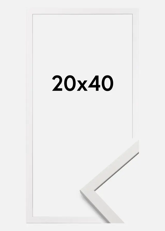 Cornice Edsbyn Bianco 20x40 cm