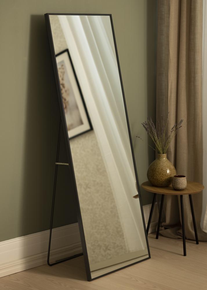 Specchio Tall Rectangle Nero 55x150 cm