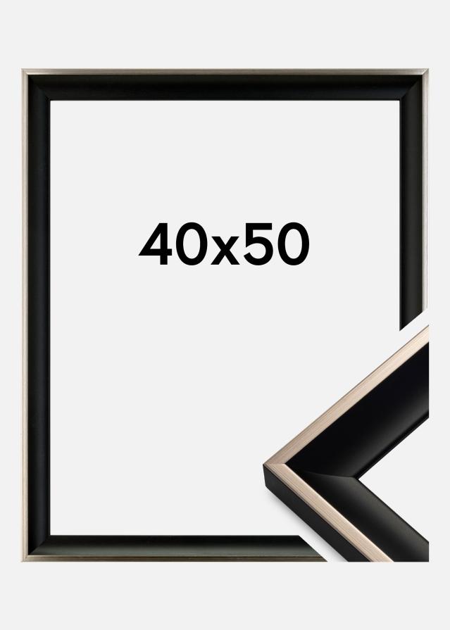Cornice Öjaren Nero-argento 40x50 cm