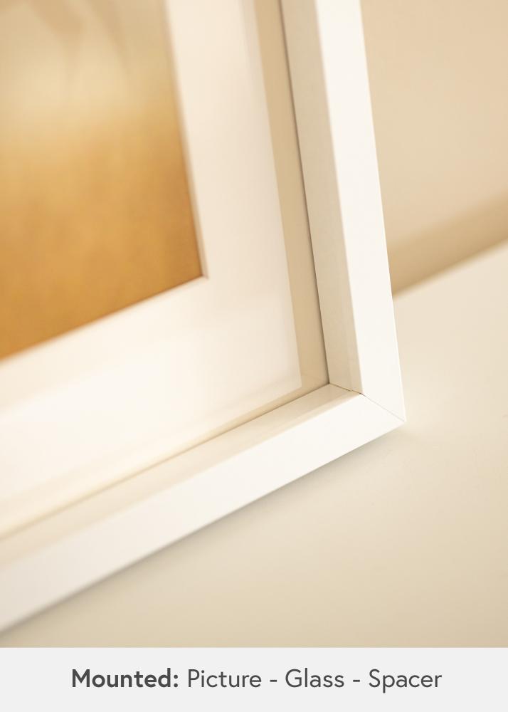 BGA Cornice profonda Vetro acrilico Bianco 70x100 cm