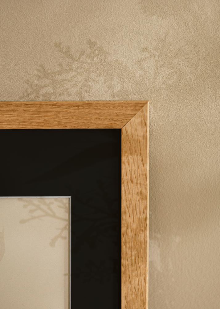 Cornice Trendline Rovere 30x40 cm - Passe-partout Nero 20x28 cm
