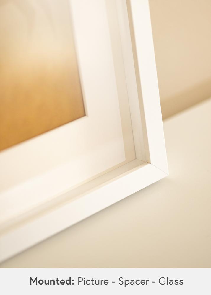 BGA Cornice profonda Vetro acrilico Bianco 70x100 cm