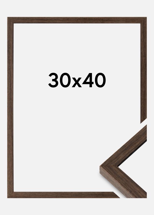 Cornice Ares Vetro Acrilico Noce 30x40 cm