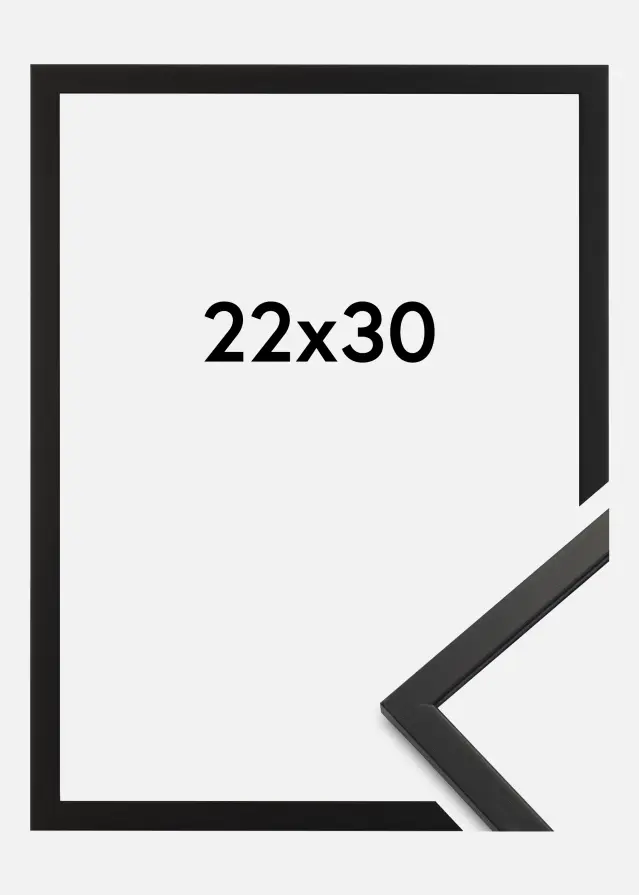 Cornice Edsbyn Vetro acrilico Nero 22x30 cm