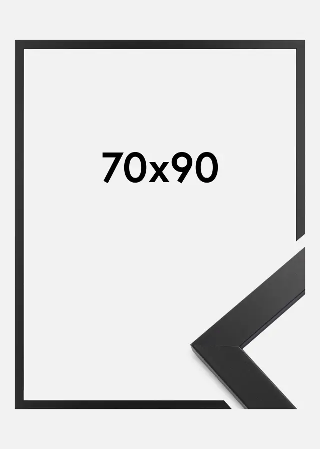 Cornice Black Wood 70x90 cm